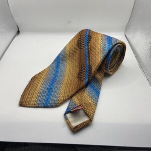 Leed's Mens Multicolor Striped Formal Business Adjustable Pointed Neck Tie